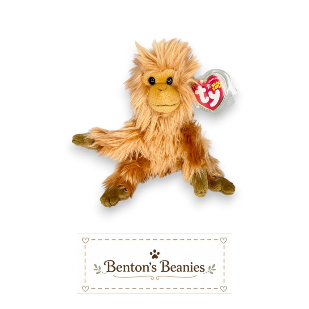 Caipora the Golden Lion Tamarin Ty Beanie Baby | Jungle Pal | Mint Heart Tag ⭐